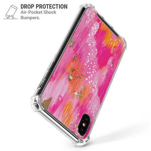 Gold Dust by Etta Vee iPhone X/XS Clear Case